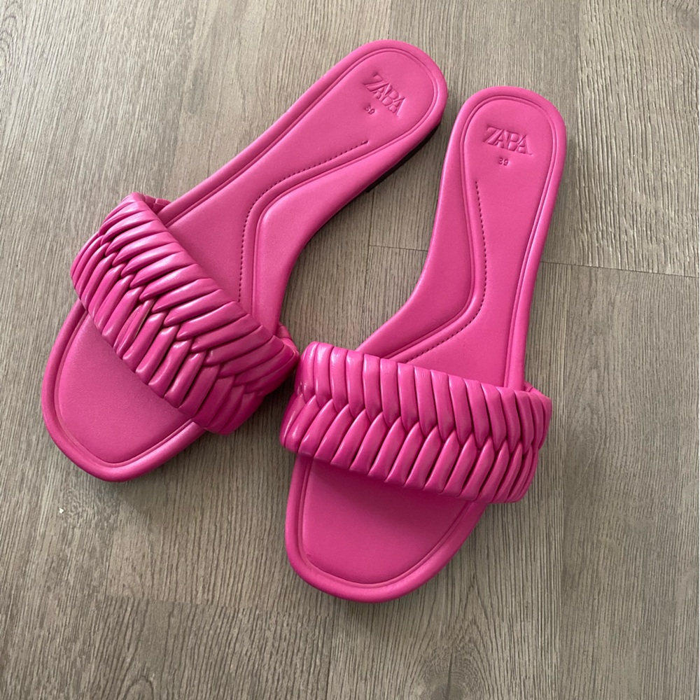 ZARA HOT PINK SANDALS